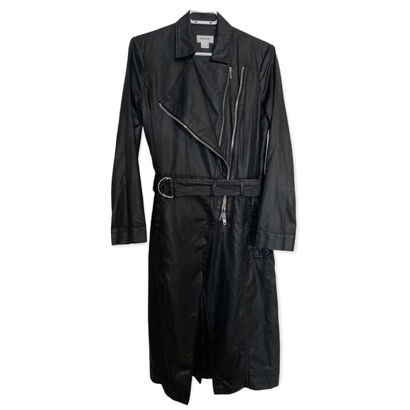 Black Helmut Lang Trench Coat - Picture 3 of 6